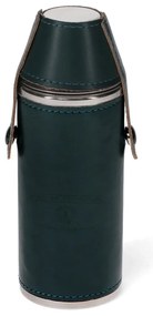 Тъмносин комплект колба и чаши за шотове от неръждаема стомана 220 ml 3 бр. Spirit of Adventure – Rex London