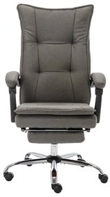 20375 vidaXL Масажен офис стол, сив, текстил