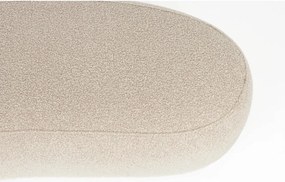 Бежова подплатена пейка от прежда с примки от букле Noxx – White Label