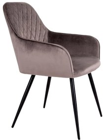 Светлокафяви тапицирани трапезни столове в комплект с подлакътници 2 бр. Harbo – House Nordic