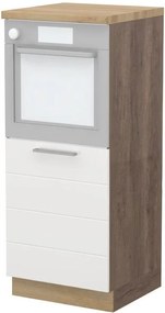 Висок подов шкаф за фурна Hudson K14-60-1KR-Fusiko dark - White