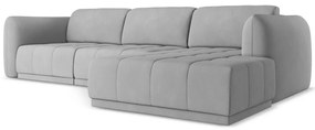 Светлосив ъглов диван (десен ъгъл) Hoku – Makamii
