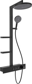 Mexen Plex външна душ-система с душ глава и батерия, черна - 78103-70