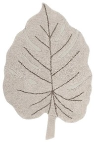 Бежов ръчно изработен памучен детски килим подходящ за пране 120x180 cm Monstera Natural – Lorena Canals