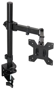 Стойка за монитор Esperanza ERW017, 10"-27", За 1 монитор, VESA 75/100 mm, До 8 кг, Черен