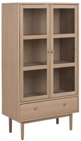 Витрина в дъбов декор 80x145 cm Aston - Actona