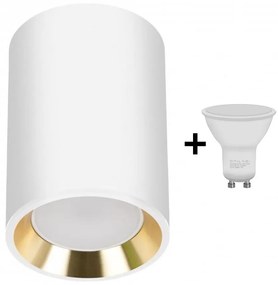 LED точково осветително тяло CHLOE 1xGU10/6W/230V кръгло бяло/златно
