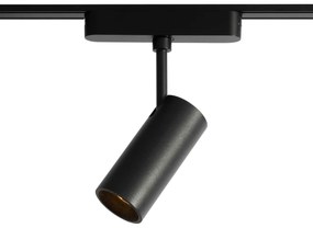 Модерен черен прожектор за 1-фазова релсова система 9W 3000K - Magnetic Gert