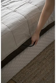 Бежово тапицирано единично легло и решетка 90x200 cm Sleepy Luna - Miuform