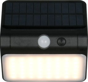 LED стенно външно осветително тяло със соларен панел (височина 12 cm) Olinda – Reality