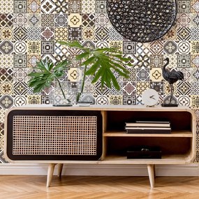 Комплект от 24 стикера за стена Kenjito, 15 x 15 cm - Ambiance