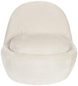 Кремаво кресло Nash – White Label