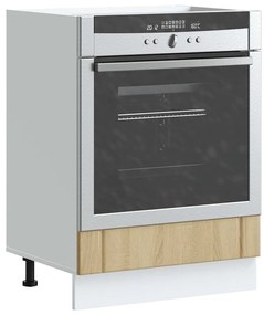 853760 vidaXL Шкаф за фурна, Lucca, дъб сонома, инженерно дърво