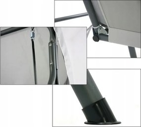 Удобна градинска люлка в сиво