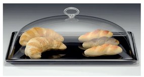 Alkan - Меламинов поднос правоъгълен с акрилен капак 18x35см. черен - комплект (ZCP 690-3)AN