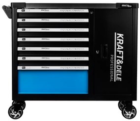 Работническа количка за инструменти 309 бр. - 7 чекмеджета + шкаф KD1069