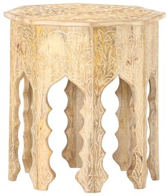 320372 vidaXL Странична маса Ø48 см мангово дърво масив