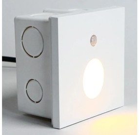 Emithor 70432 - LED осветително за стълби с сензор OLIVE LED/1W/230V бяло