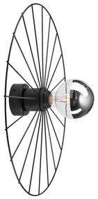 Аплик MONTANA 1xE27/15W/230V Ø 45 cm черен