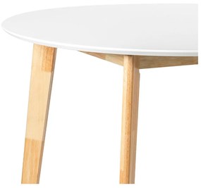 Трапезна маса с кръгъл бял плот , ⌀ 105 cm Vojens - Bonami Essentials