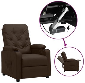 3093498 vidaXL Изправящ стол, кафяв, изкуствена кожа