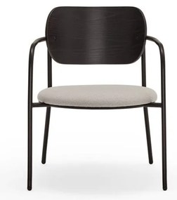 Черно-сив трапезен стол в декор от пепел Eclipse - Teulat