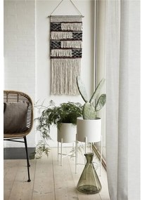 Комплект от 2 бели железни саксии на пиедестали Haggo Airy - Hübsch