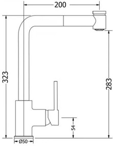 Смесители мраморна pull out Modea Line