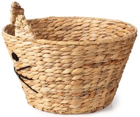 Детска кошница за играчки от воден зюмбюл естествена ø 35x26 cm Cat – Compactor