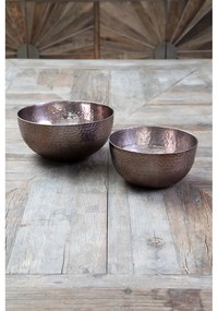 Метални купи за сервиране в комплект от 2 бр. в меден цвят ø 26 cm Solis – Premier Housewares