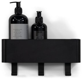 Черен стенен стоманен рафт за баня Multi - Spinder Design