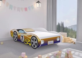 Очарователно детско легло 160 x 80 cm състезателна кола