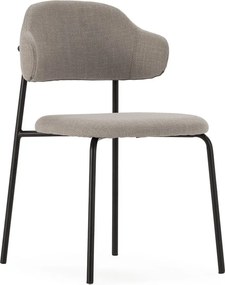 Светлосиви трапезни столове в комплект от 4 бр. Adriel – Marckeric