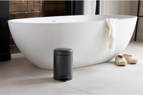 Кош за боклук с педал Brabantia NewIcon 1008834, 3 л, Плавно затваряне, Противоплъзгаща основа, Тъмносив