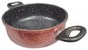 Тенджера Rosberg R51318G24, 24см, 4л., Мраморно покритие, Индукция, Бордо меланж