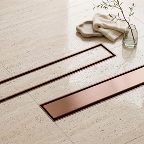 Линеен отводнител Rea Neox brush copper 60