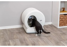 Бяла самопочистваща се котешка тоалетна 55,5x53 cm Trixie – Plaček Pet Products