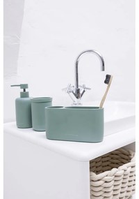 Зелен органайзер за баня за памучни тампони от полиресин Tom Tailor T-Color Bath – Wenko