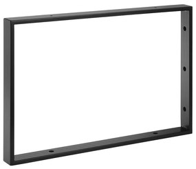 Черна стоманена поставка за плот 49x4 cm – Sapho