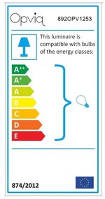 Черно-бял стенна лампа Profil – Opviq lights