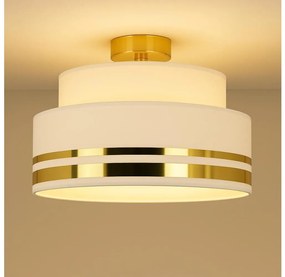 Плафон TAMI 1xE27/60W/230V Ø 40 см бял/златист