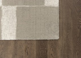 Сиво-бежов вълнен килим 133x190 cm Agnus Pavement – Agnella