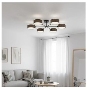 Плафонен полилей MAGA 6xE14/10W/230V кафяв