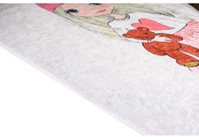 Детски килим подходящ за пране 80x120 cm Cute Girl and the Bear – Vitaus