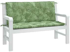 Възглавници за градински пейки 2 бр на листа 120x50x7 см плат Lyon