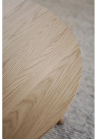 Кръгла маса за кафе в дъбов декор в естествен цвят 90x90 cm Yumi - Rowico