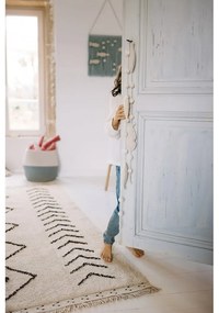 Кремав ръчно изработен памучен килим подходящ за пране 170x120 cm Bereber Rhombs – Lorena Canals