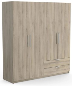 Гардероб 4-врати Glorious-Естествено