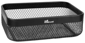 Horecano - Метален панер правоъгълен 27x20xh8см MATT BLACK HOME-(KM063A)