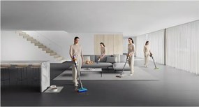 Вертикална прахосмукачка Dyson V15S Detect Submarine 448798-01, 660W, 0.77 л, 60 мин автономия, Сензори, 4 режима, LCD, Сив/син